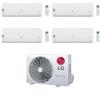 LG Climatizzatore QuadriSplit Libero Smart 7+7+9+9 con MU5R30.U42 Inverter R-32 Wi-Fi Classe A++ ,