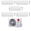 LG Climatizzatore PentaSplit Libero Smart 7+7+7+9+9 con MU5R30.U42 Inverter R-32 Wi-Fi Classe A++ ,