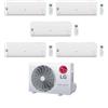 LG Climatizzatore PentaSplit Libero Smart 7+7+7+9+12 con MU5R30.U42 Inverter R-32 Wi-Fi Classe A++ ,