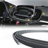 4R Quattroerre.it 19957 Trim Stripes Profilo ad Incastro per Interni Auto, Argento, 3 mm x 1,5 mt