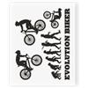 4R Quattroerre.it 6343 Adesivo Evolution Biker Bici, 10 x 12 cm