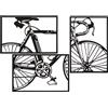 Mauro Ferretti PANNELLO DA MURO BIKE SET 3PZ