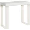 Itamoby Consolle allungabile 90x40/196 cm Tecno Small telaio Bianco