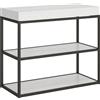 Itamoby Consolle allungabile 90x40/300 cm Plano telaio Antracite