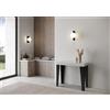 Itamoby Consolle allungabile 90x40/300 cm Flame telaio Antracite
