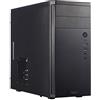 Fractal Design Core 1100 - Mini Tower Computer Case - mATX - High Airflow And Cooling - 1x 120mm Silent Fan Included - Brushed Aluminium - Black