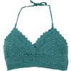 GURU SHOP Top da spiaggia hippie, da donna, verde, cotone, taglia: 36, nero, 42