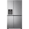 LG GSLV70PZTE Frigorifero Americano Side-by-Side Total No Frost, Classe E, 635L, Wi-Fi, Tecnologia Door & Linear Cooling, Dispenser Acqua e Ghiaccio con Allaccio, Smart Diagnosis, Inox