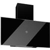 Ⓜ️🔵🔵🔵 BERTAZZONI KV90PRO1NA - Cappa Verticale Piatta, 90 cm, Libera Installazione, Serie Modern, Nero, 1 Motore, Nuova Classe A
