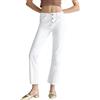 Liu Jo jeans donna bootcut cropped Bianco