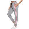 Sykooria Pantaloni Sportivi Donna Pantalone Tuta Donna Leggeri Cotone Pantaloni Jogger con Coulisse a-Grigio XXL