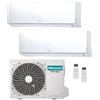 Hisense Climatizzatore Dual Split Inverter 9000+9000 Btu /h Condizionatore Con Pompa Di Calore Classe A++/a+