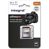 Integral - Scheda SD da 256 Gb, memoria ad alta velocità 4 K, SDXC fino a 100 MB/s, V30 UHS-I U3 256 GB. 256 GB