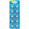 Vinnic - Pile alcaline a bottone L1154F / LR44 / AG13, 1,5 V (Confezione da 10)