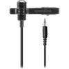 Speedlink SPES microfono a clip con cavo jack 3,5 mm - Microfono lavalier con connettore jack, microfono a clip, clip in metallo staccabile, cancellazione del rumore, nero