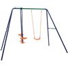 vidaXL Set Altalene con 3 Sedili in Acciaio