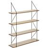 ATMOSPHERA CREATEUR D'INTERIEUR - Mensola da Parete Iris in Legno e Metallo 60x80cm