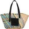 Loewe Pre-Owned - Borsa tote Multicolor Raffia Basket anni '21-'23 - Donna - rafia/cotone e paglia - Taglia unica - Marrone