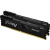 KINGSTON TECHNOLOGY RAM DIMM Kingston FURY Beast DDR4 2666 Mhz Da 64GB (2x32GB) Nero CL16 INTEL XMP