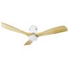 M LEDME Lampadario Ventilatore da soffitto White Energy 18W illuminazione Led regolabile con telecomando M LEDME