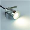 Faretto Segnapasso LED 3W IP67 Acciaio Inox Professional Colore Bianco Freddo 6.000K