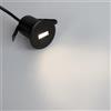 Faretto LED Nero 1W IP67 Professional - per Gradini Colore Bianco Naturale 4.000K