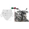GIVI Cupolino fumé 28 x 36,5 + kit di montaggio YAMAHA MT-07 2018 2019 A2140 GIVI