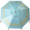 Atosa ombrellone ø 200 cm reclinabile in alluminio modello con upf 50+ blu, blu, 200 cm