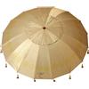 Atosa ombrellone ø 240 cm reclinabile in alluminio modello con upf 50+ beige, beige, 240 cm