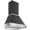 BERTAZZONI K90HERTX+KC36HERTNE Cappa a parete, 90 cm, Installazione a parete, Serie Heritage, Nero Opaco, 1 Motore, Nuova Classe A