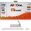 MVision AllinOne Intel i5 12400 SSD 512GB RAM 16GB FHD 23,8 Win11P Mouse Keyboard White