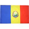 AZ FLAG BANDIERA REPUBBLICA SOCIALISTA DI ROMANIA 1947-1989 90x60cm - BANDIERA RUMENA 60 x 90 cm foro per asta - AZ FLAG