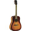 EKO GUITARS - ONE D150 VINTAGE BURST Chitarra Acustica Dreadnought serie ONE, top Abete laminato,Fasce e Fondo in Mogano Sapeli laminato, manico in Mogano, Finitura Gloss, Scala 650mm, Colore Sunburst