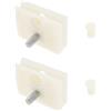 eMagTech 2PCS Staffa di Montaggio in Plastica per Vetro del Finestra dell'Auto, Fibbia di Fissaggio in Plastica per Auto, Compatibile con Modelli Nissan Micra K11 1993-2002 con Spina