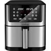 LEHMANN LHODF-1880 - Friggitrice ad aria calda XXL 8 l, 1800 W, 8 in 1 con 10 programmi, fino a 200 °C, friggitrice senza olio con tecnologia Air Fry, grigliare, cuocere, fermentare, disidratare