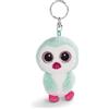 NICI Portachiavi Glubschis Pinguino Yoniko Glubschis 9 cm, con Grandi Occhi Glitterati, Peluche con Portachiavi