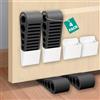 POWERLAND Cuneo Fermaporta per Pavimento,Antiscivolo, Durevoli e Resistenti,Fermaporta Gomma, Ferma Porta per Adatto per vari materiali