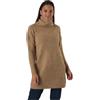 ONLY Onljana L/s Cowlneck Dress Wool Knt, Vestito Donna, Marrone (Indian Tan Detail: W. Melange), 46 (Taglia Produttore: Large)
