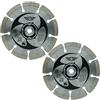 Topstools CS115D - Lame per sega a punta diamantata, con foro da 9,5 mm, compatibili con Worx WorxSaw XL, Worx WX427, WX429, WX439, 400 W, 700 W, 2 pezzi