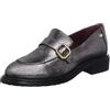 Fred de la Bretoniere Mocassino con Fibbia, Donna, Nero, 38 EU