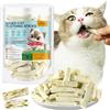 KUCKUCKI 60g Bastoncini di Erba for Gatti, Snack per Gatti Erba da Gatto, Giocattolo Dentale per Gatti, Liofilizzato con Erba Gatta per la Pulizia dei Denti