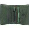 VISCONTI Portafoglio compatto di pelle ingrassata ARROW Blocco RFID 705 Olio Verde