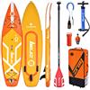 Zray F1 Fury - Tavola da sup da 10'4, gonfiabile, tavola da appoggio di alta qualitr, con pagaia, borsa, pompa e pinna gonfiabile