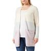 ONLY Queen L/S Long Cardigan Knt Noos Cardigan Donna, Beige (Ecru/Stripes/Jadelite/Wood Rose), X-Small