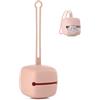 Jane Jané Porta Ciuccio in Silicone per Neonati, Capacità 2 Ciucci, Appendibile, Flessibile e Resistente, Senza BPA, Lavabile in Lavastoviglie, Rosa