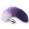 BONDAGERIE® VioletPeak - Plug con Coda Viola Taglia: L