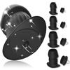 AMAZBEE Tunnel Anale Plug spreader cavo con plug plug anale per coppie donne uomini speculum plugs clistere per pulizia intestinale SM sex toys sesso estremo fisting (L)