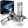 SHINYY Lampadine H4 LED Faro, 2025 Nuove 12V-36V 20000LM Alto Potente 6500K Bianco Lampade LED H4/HB2/9003 Canbus Anti Errore per Auto e Moto Abbagliante Anabbaglianti, Sostituire Alogene e Xeno, 2PCS