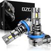 DZG H11 H8 H9 LED Lampadine Fari 6000K Bianco 12V Abbagliante Basso fascio Auto fendinebbia Moto Luce Anteriore, 2 Pezzi