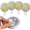 Lamptobe G4 Lampadine LED bianco caldo, 2W equivalente a 20W alogena, base G4 Bi-Pin, AC/DC 12V, 2700K, 120° grandangolo, 220LM, non dimmerabile, confezione da 4 pz